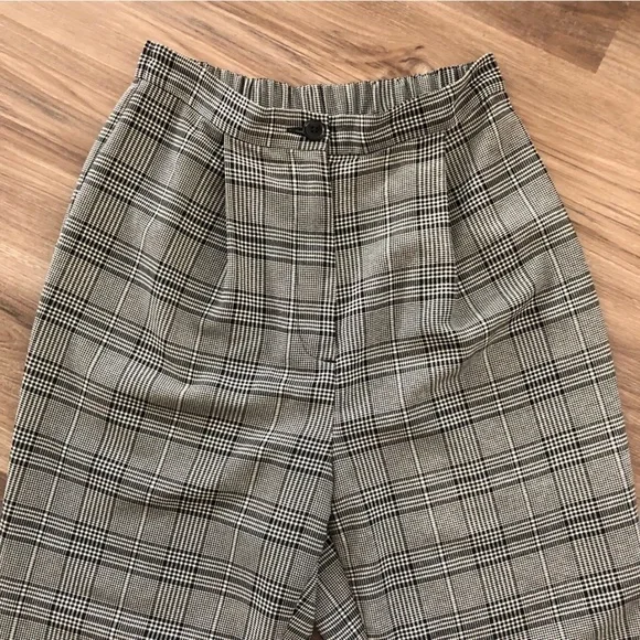 - H&M Divided Glen/Plaid High Waist Tapered Leg Pants Women 6 - Picture 2 of 7